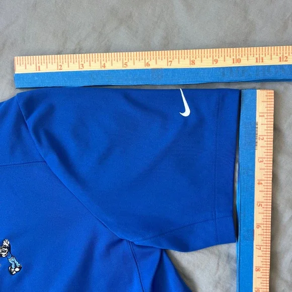 NIKE x DISNEY Golf Polo Tour Performance Men Large Blue Mickey Embroidered Shirt - Picture 10 of 16